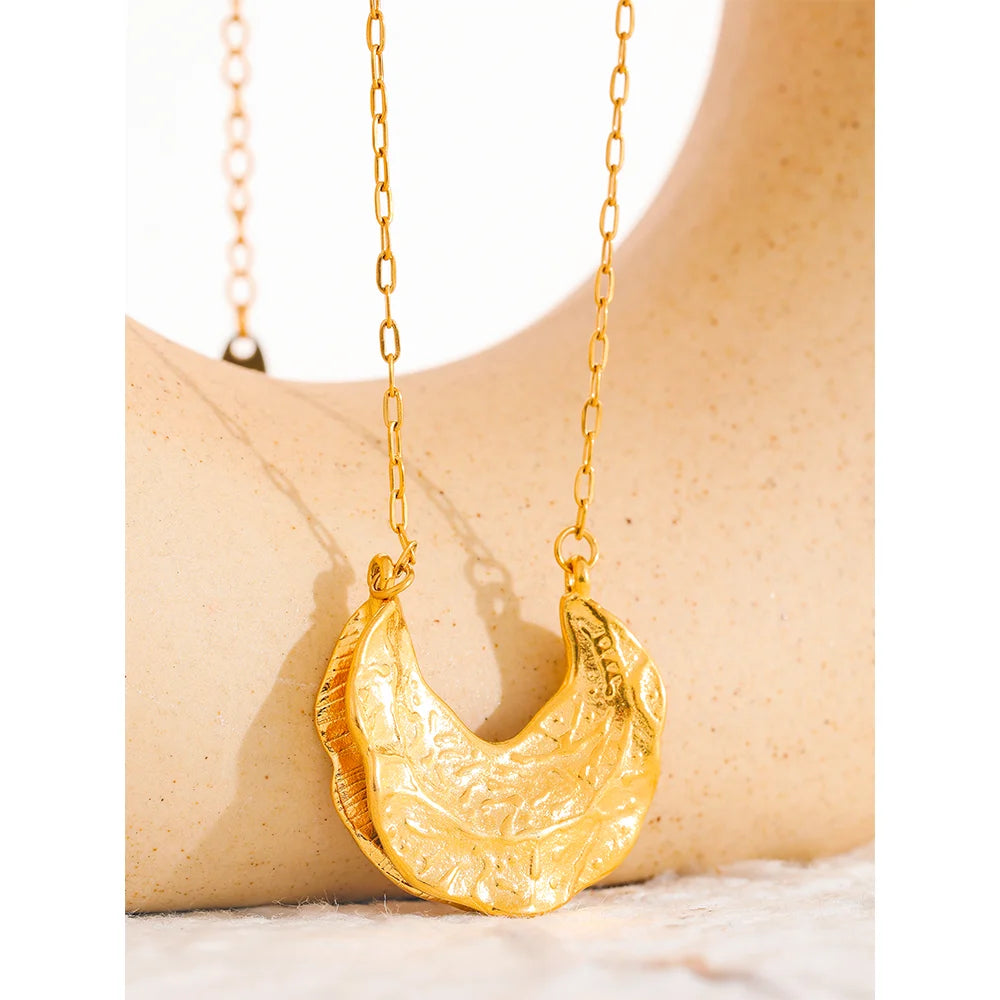 Crescent Moon Pendant Necklace