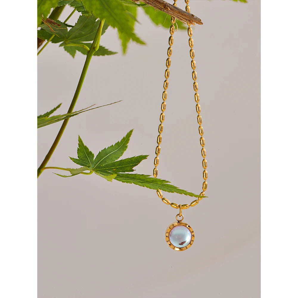 Moonlight Stone Drop Necklace