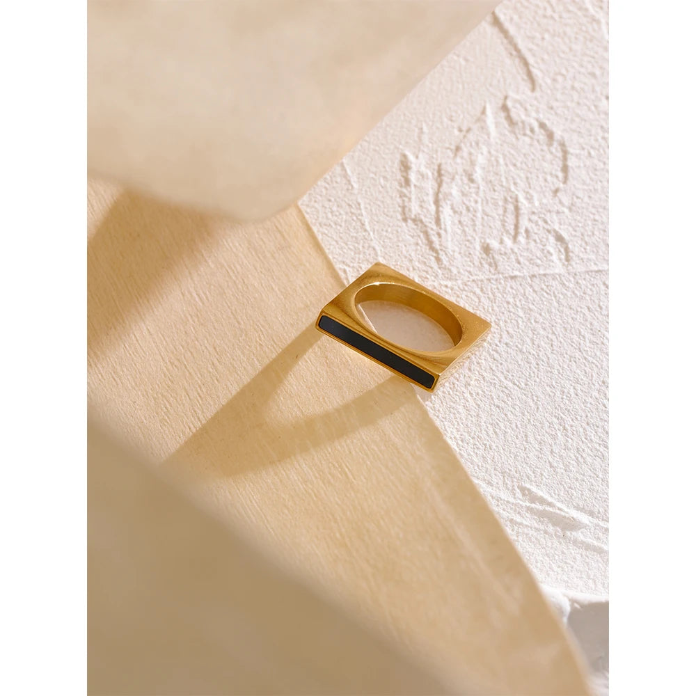 Square Stainless Steel Ring